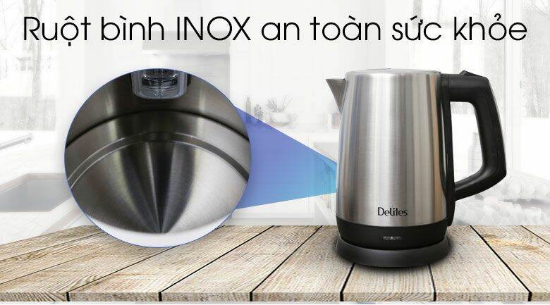 Ấm siêu tốc Delites 1.7 lít ST17S03

- new 100%