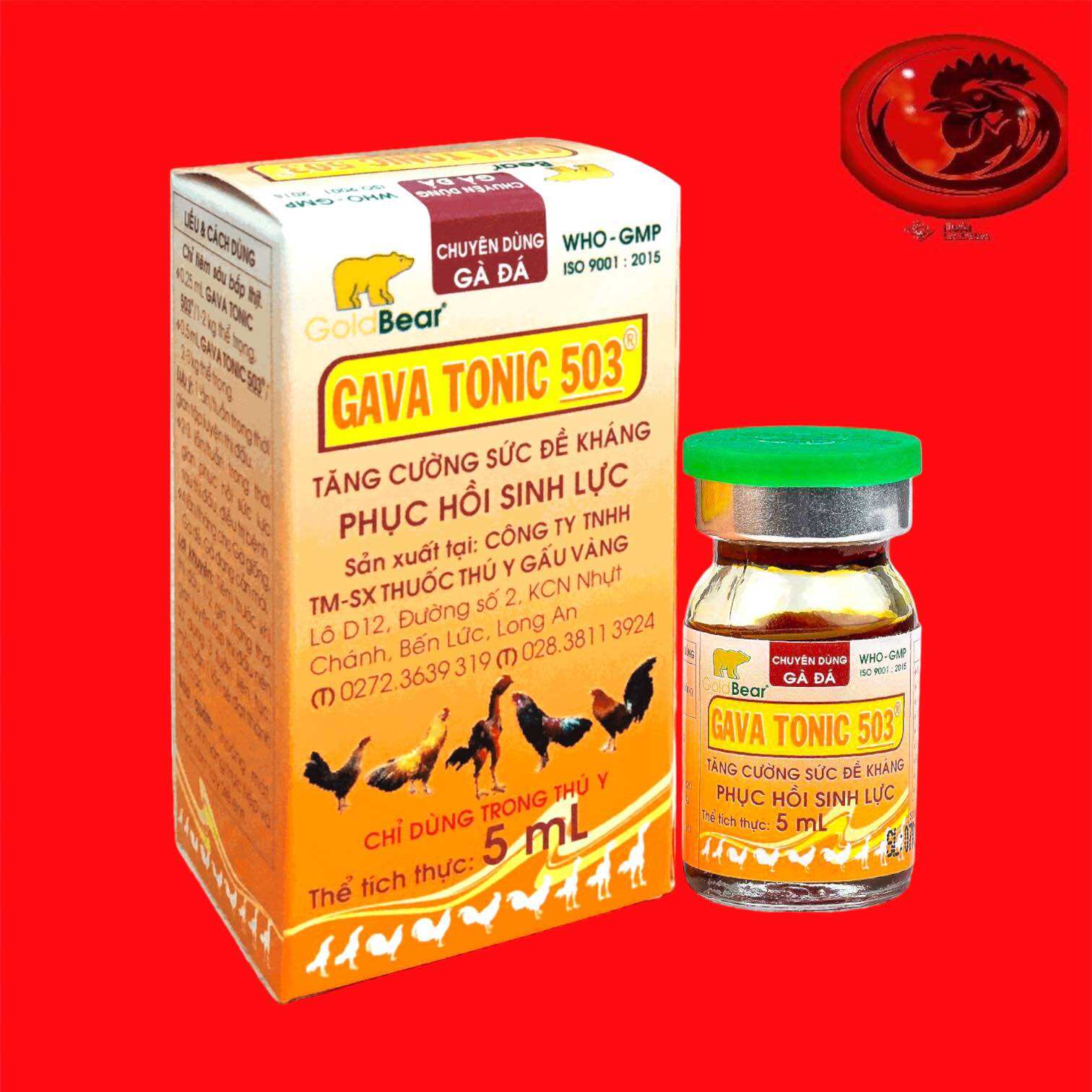 Thuốc nuôi tăng bo GAVATONIC 503 cho gà đá