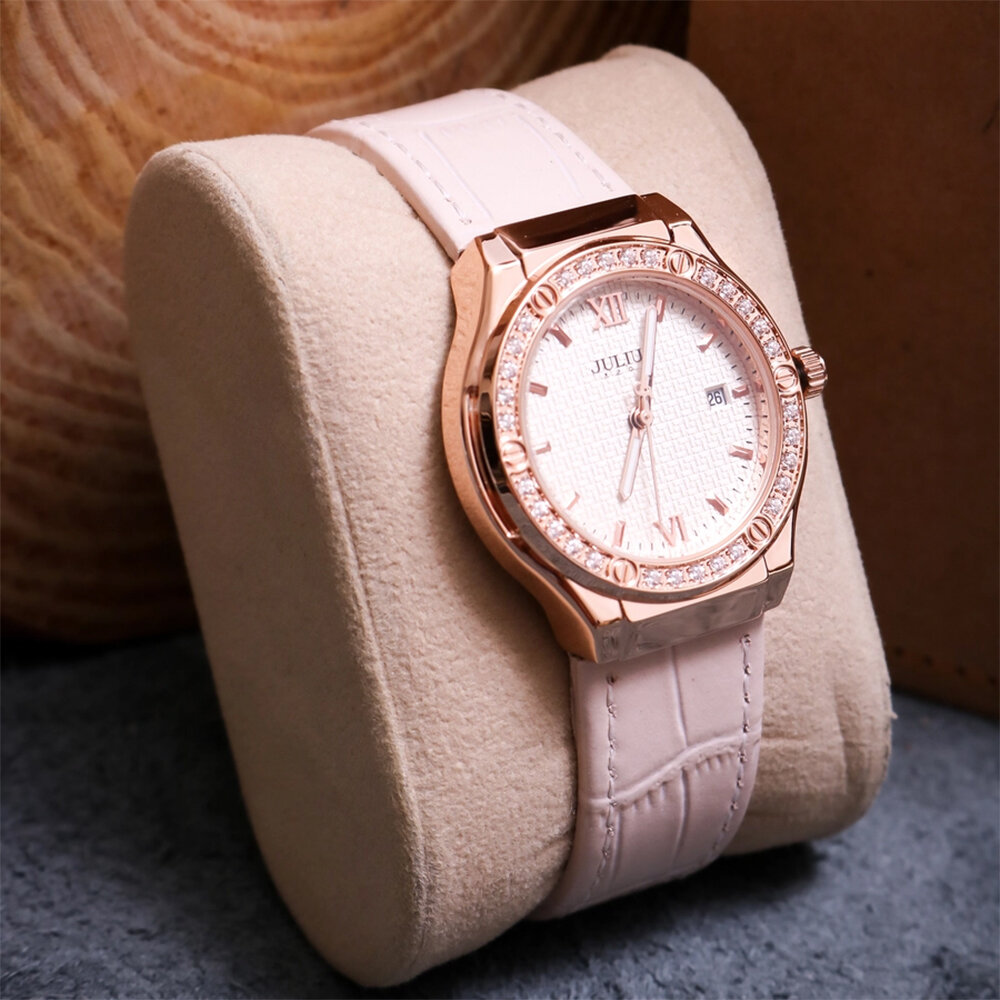 Đồng hồ nữ Julius JA-1395 dây đa đính đá