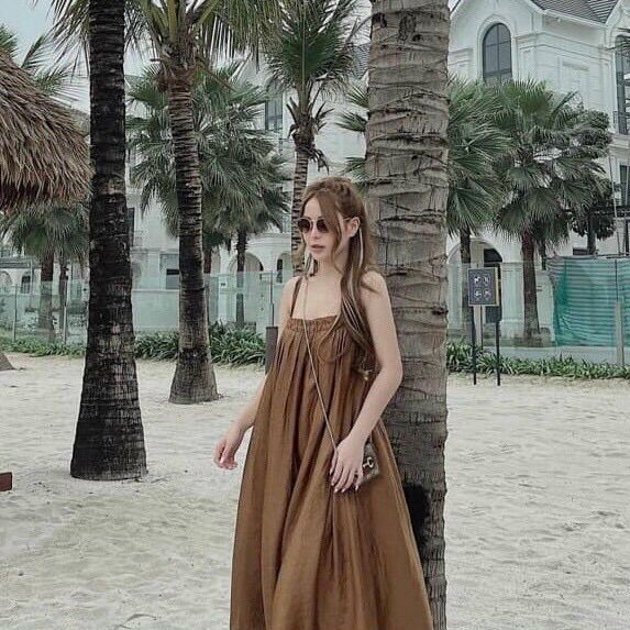 Váy maxi 2 dây dáng dài cực xinh