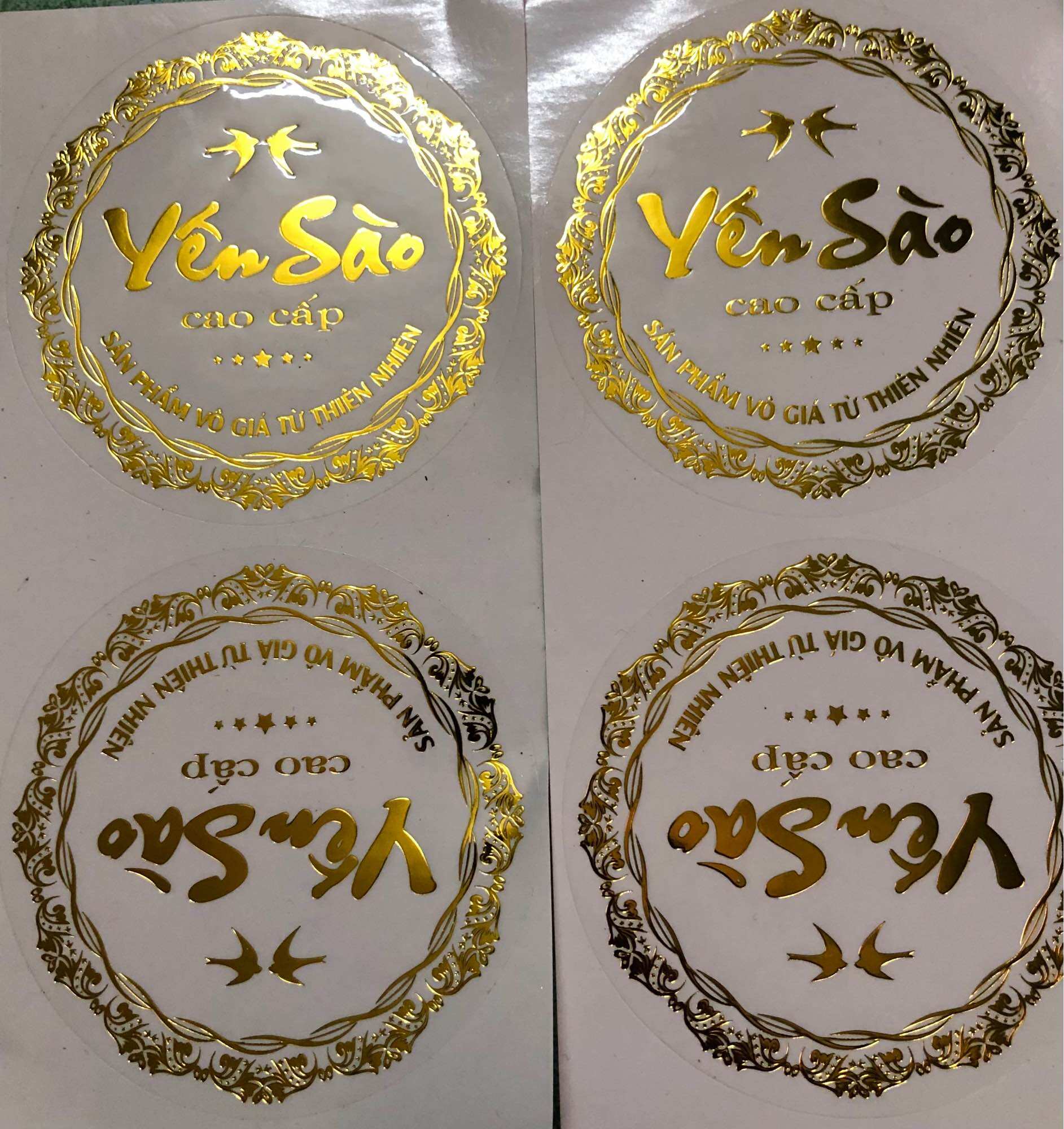 TEM DÁN HỘP YẾN SÀO CAO CẤP