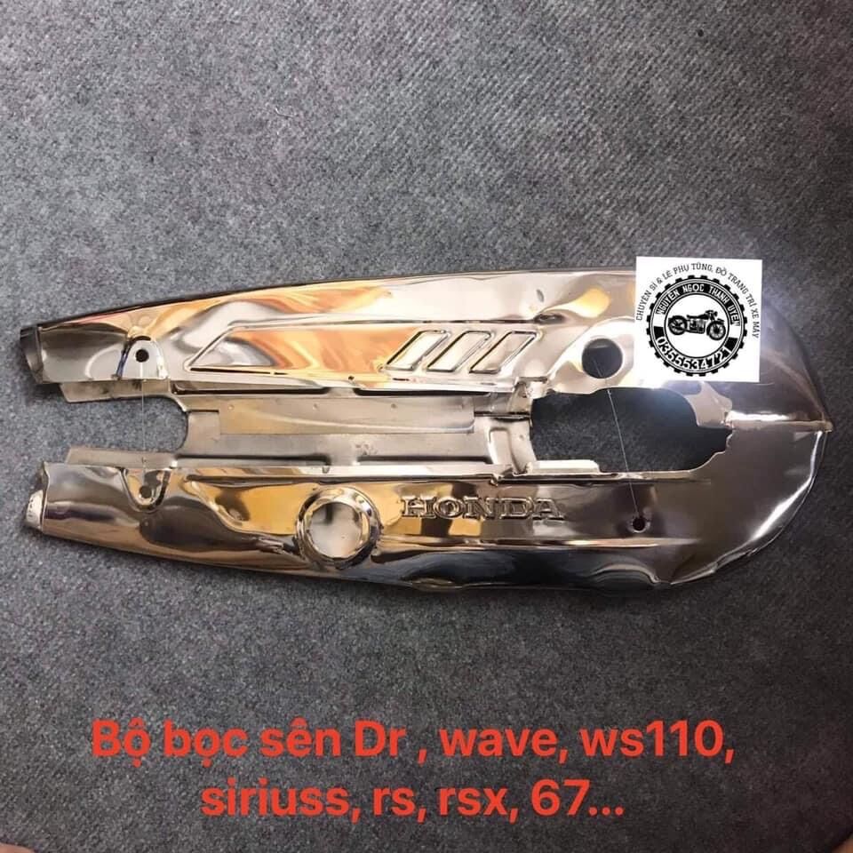 Bộ catte bọc sên inox lắp cho xe dream wave 67 rs ws110 rsx sirius