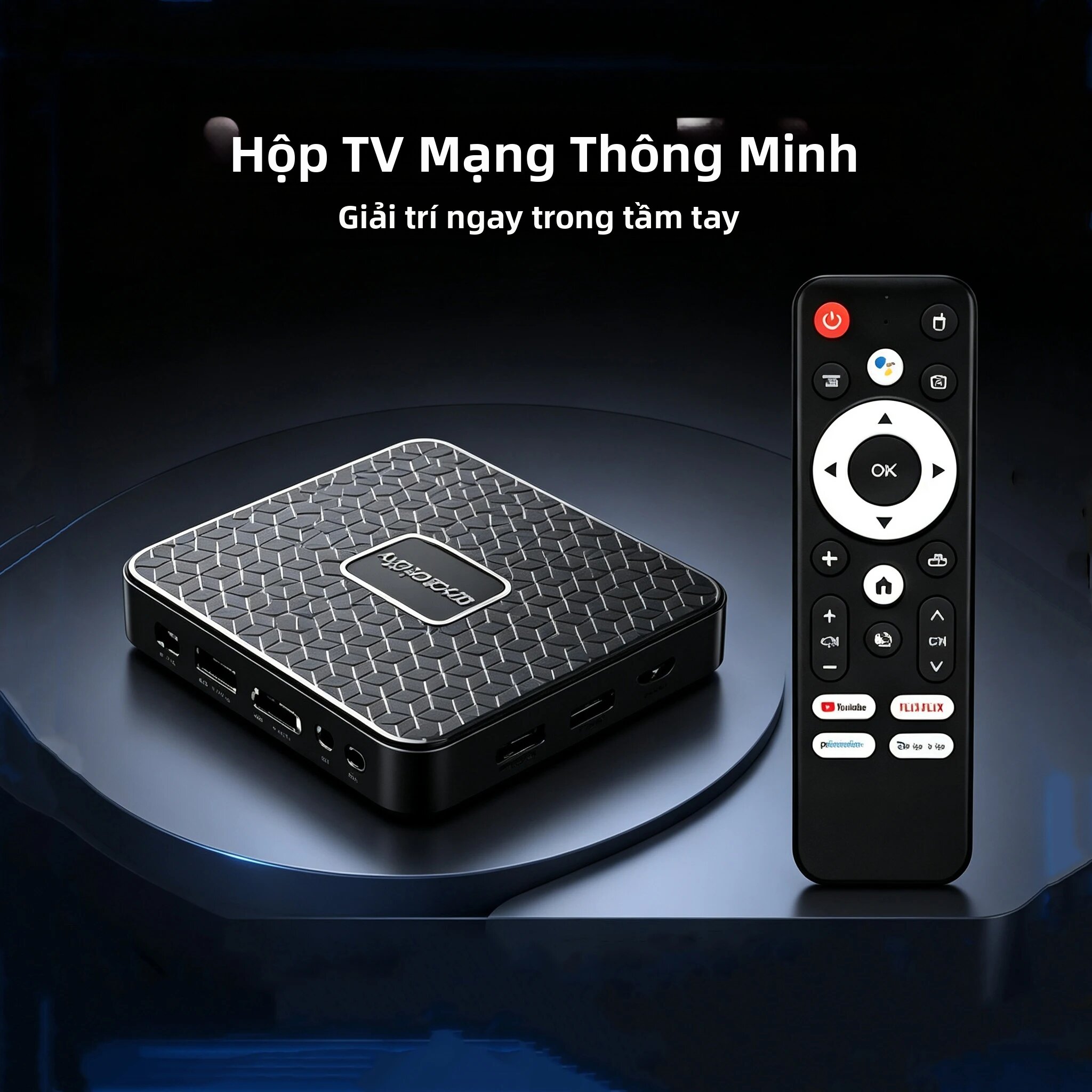 Hộp Giải Mã Truyền Hình Thông Minh T8S Android 16 RK3518 8K Với Wifi6 BT5.4 Google Assistant RAM 4GB/8GB ROM 128GB/256GB Bộ Giải Mã Truyền Hình Gia Đình