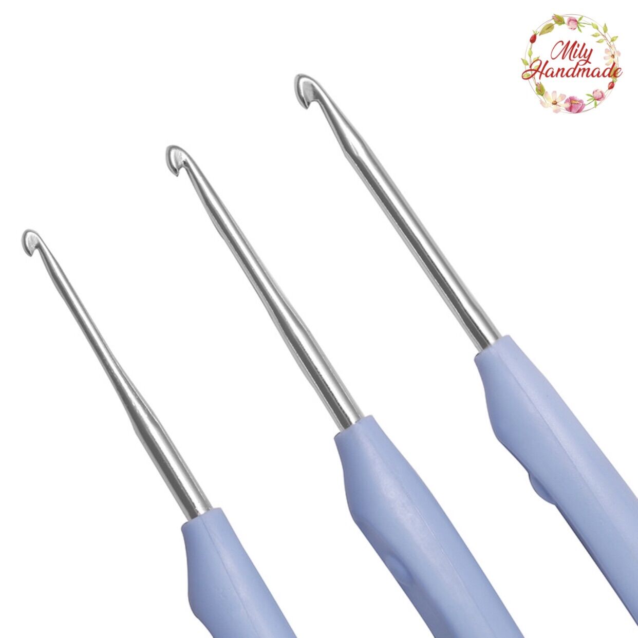 Bộ Kim Móc SKC Cán Mềm 9 chiếc (size 2mm đến 6mm)