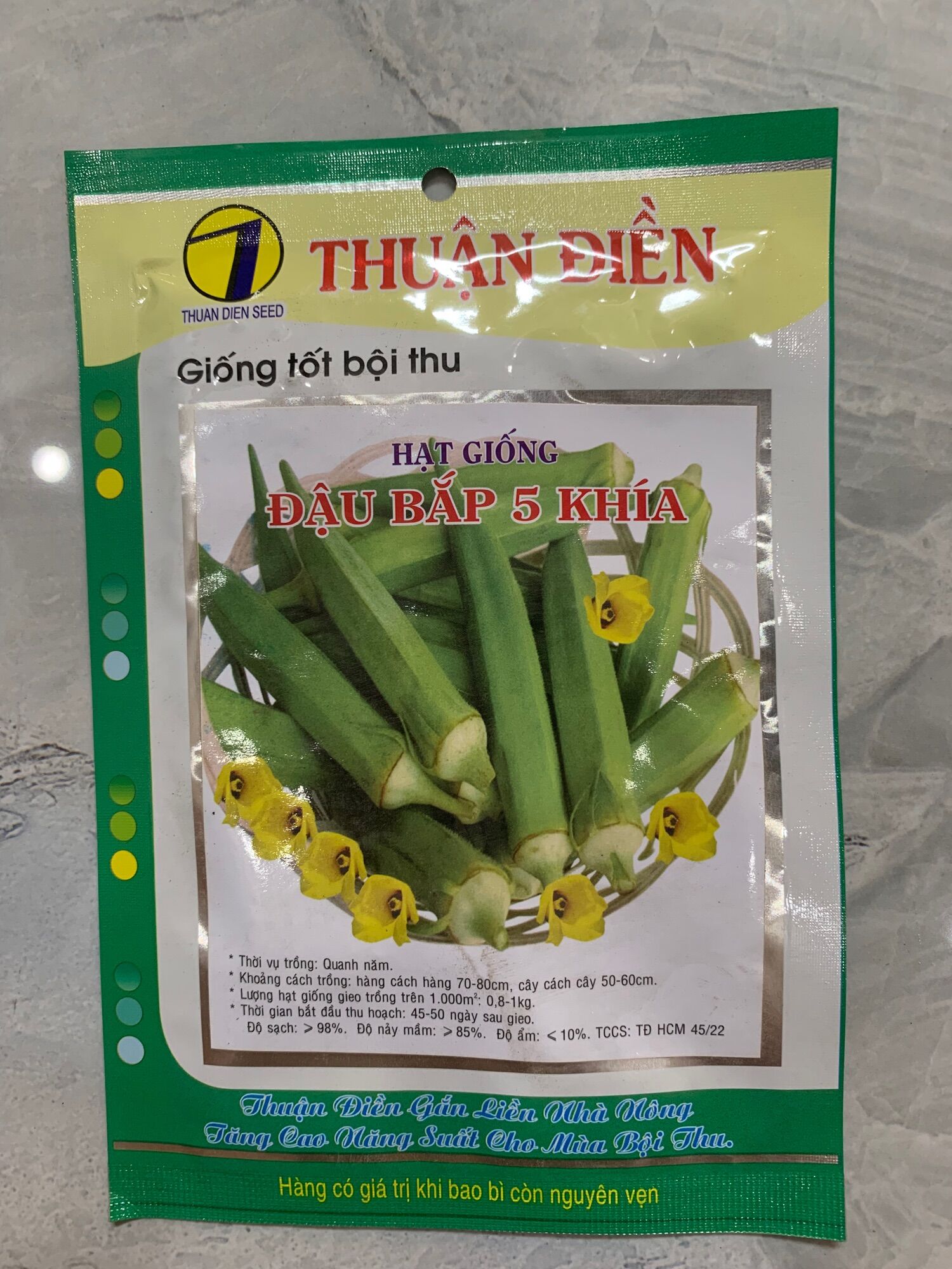 Hạt Giống Đậu Bắp 5 Khía gói 20g