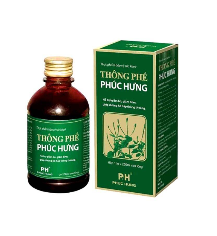 Thông Phế Phúc Hưng _ Giảm Ho Tan Đờm Khò Khè Viêm Phế Quản H/1 lọ 250ml