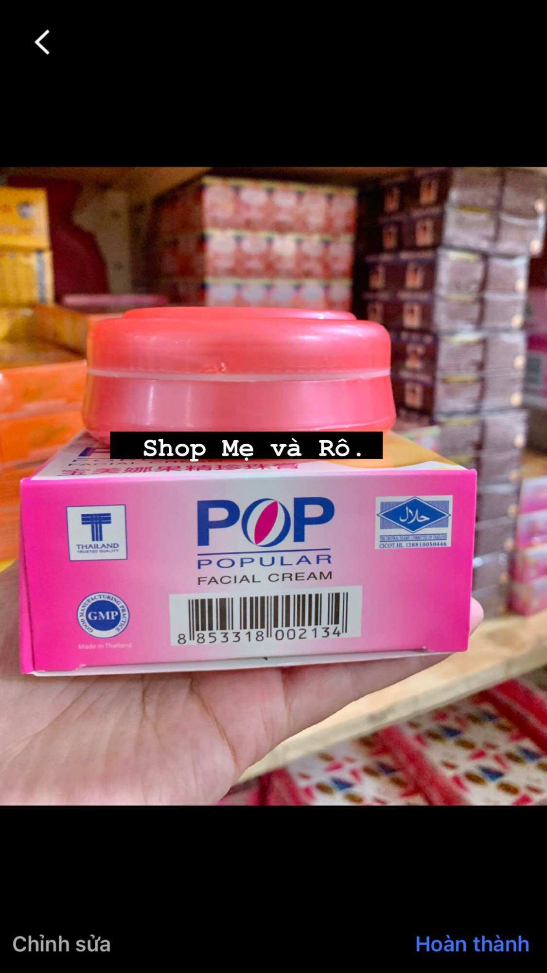 Kem POP Thái Lan hủ lớn 100g (lẻ 1 hủ loại rẻ)