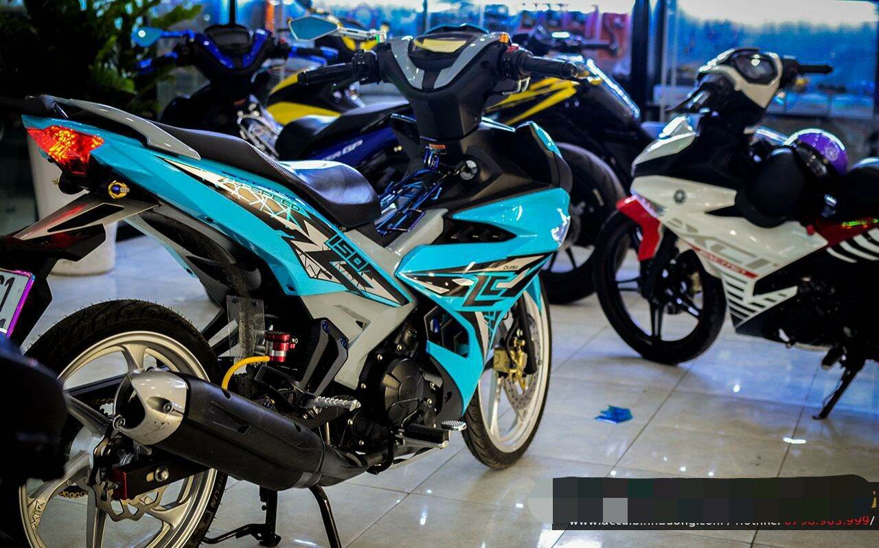 tem rời exciter 150 xanh