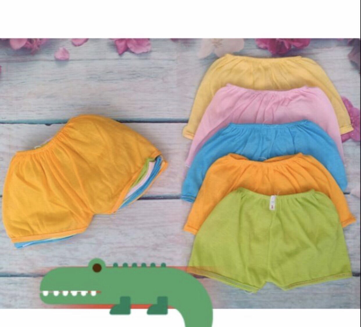 10 quần ngắn màu mỏng cho bé sơ sinh đến 10kg