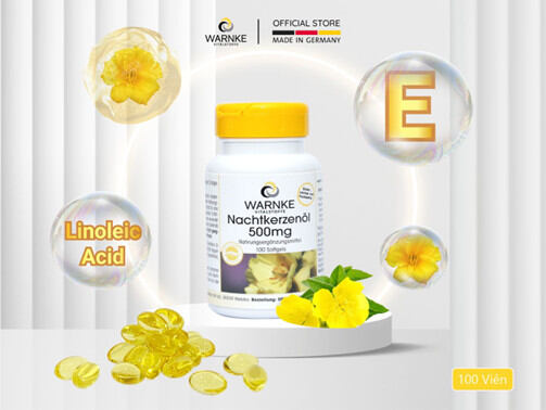 Viên Uống Tinh Dầu Hoa Anh Thảo Warnke Nachtkerzenöl 500mg Đức - nguyenphuongcau