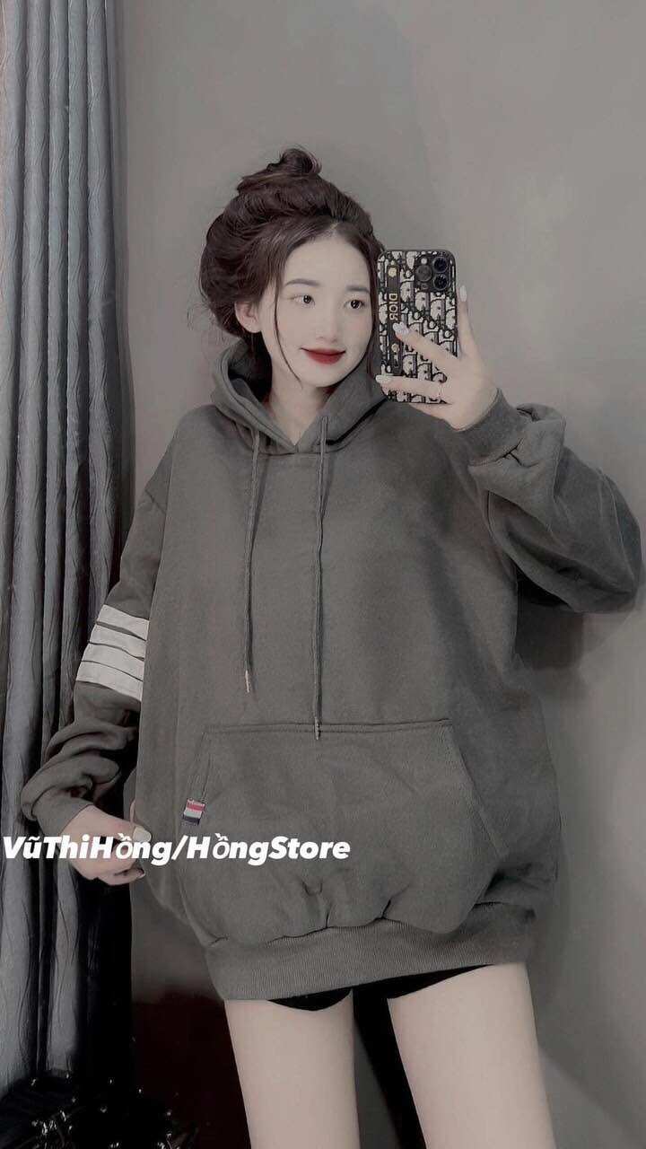 Áo hoodie 4 sọc tay from rộng