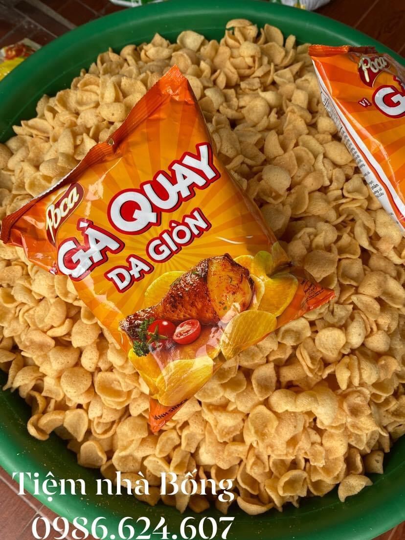 500gr snack gà quay da giòn, snack poca
