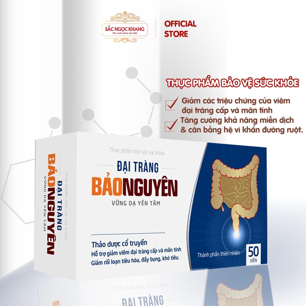 Đại tràng Bảo Nguyên, hộp 50v