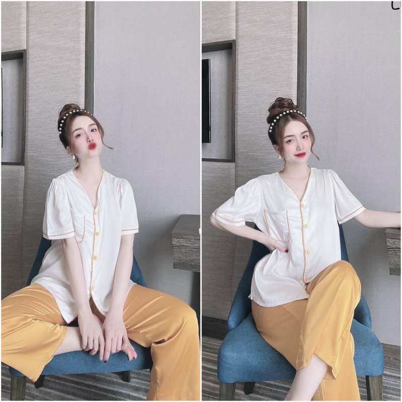 Đồ Bộ Bigsize 55-75kg Lụa Latin- Tay Ngắn Quần Dài