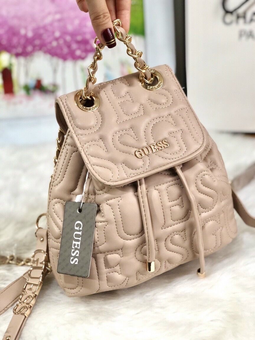 [HCM]Balo Mini Guess chần bông siêu nhẹ và siêu đáng iu