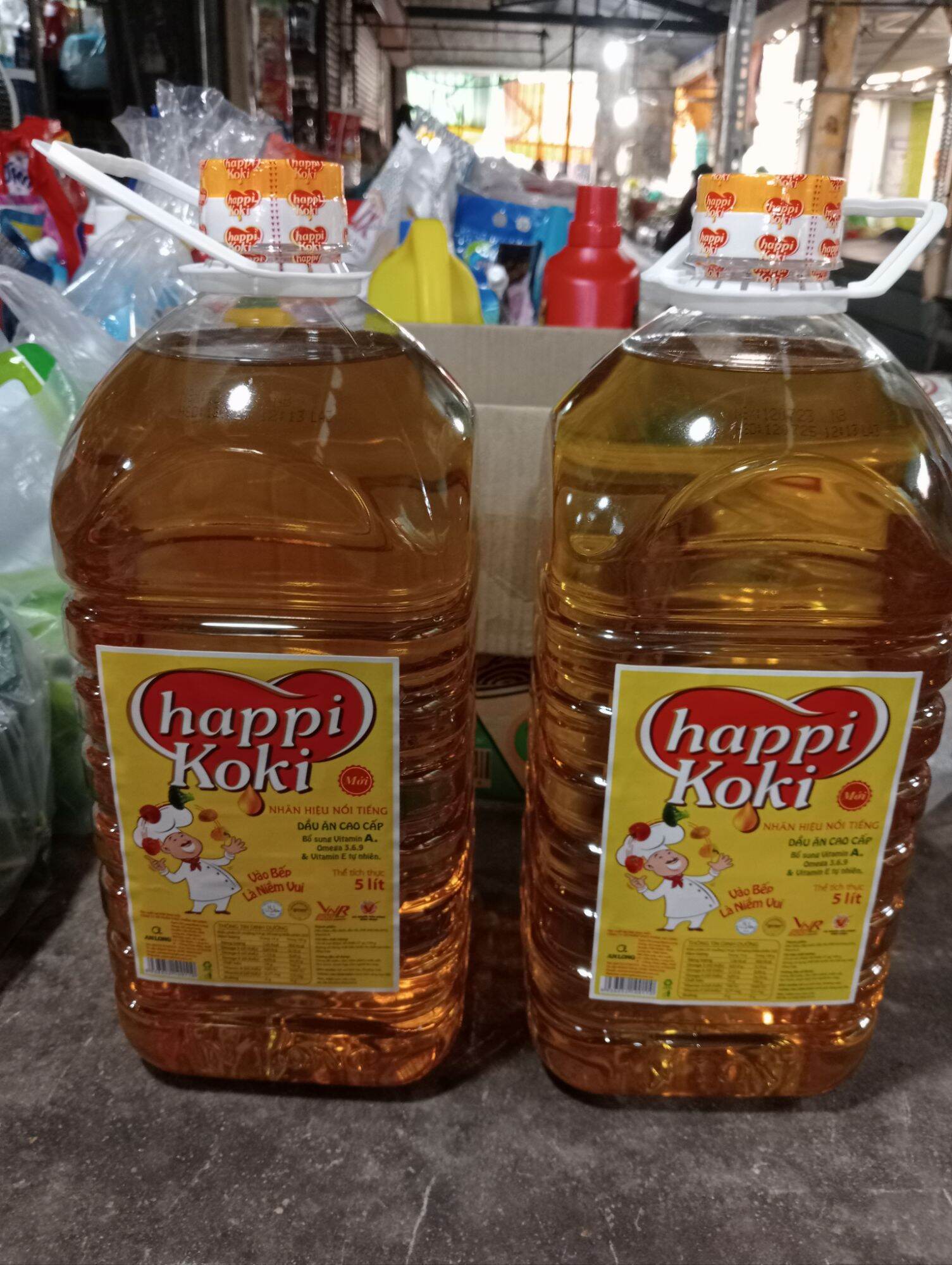 Dầu ăn happy Koki 5 lít cao cấp