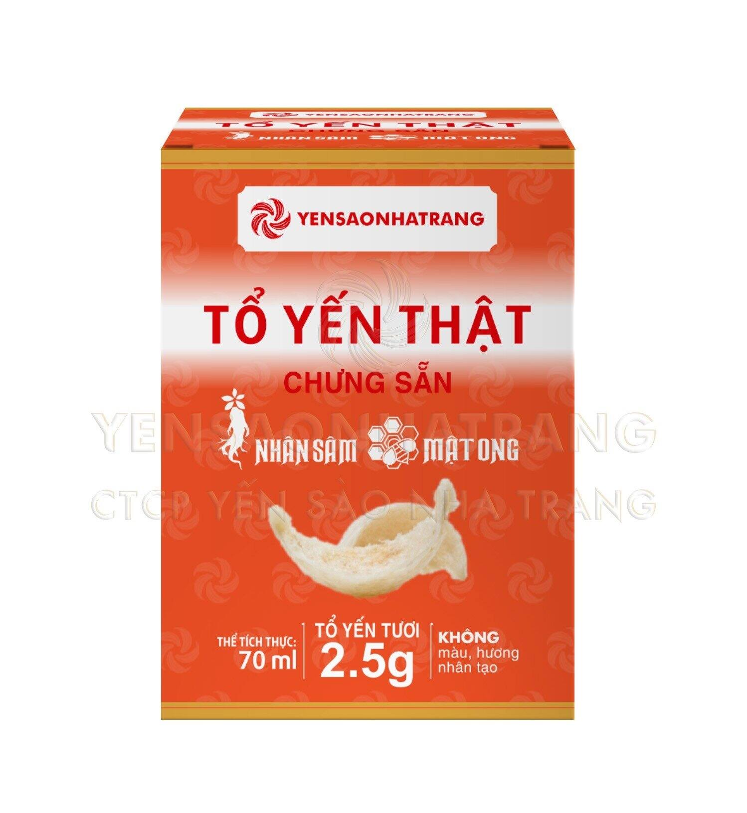 COMBO 6 HỘP - Tổ Yến Thật Chưng Sẵn - Nhân Sâm Mật Ong 70ml