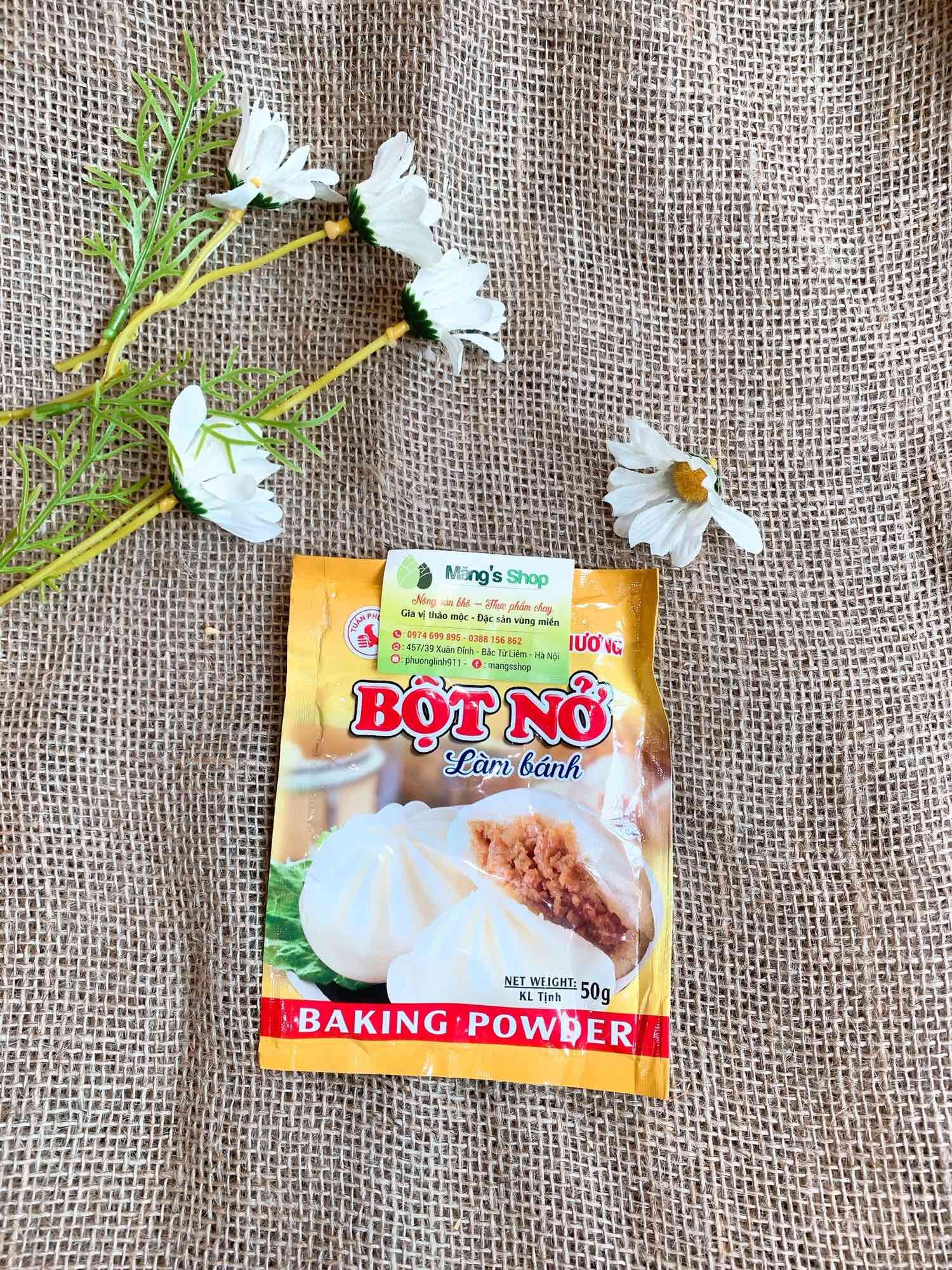 Men nở làm bánh gói 50g
