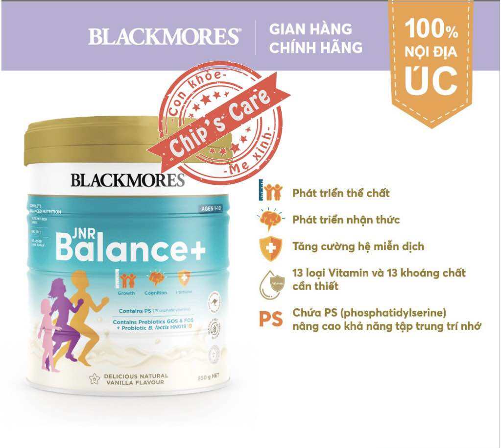 Sữa Blackmores JNR Balance+ Của Úc Cho Trẻ Từ 1 - 10 Tuổi