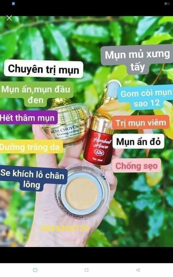 combo chuyen mụn