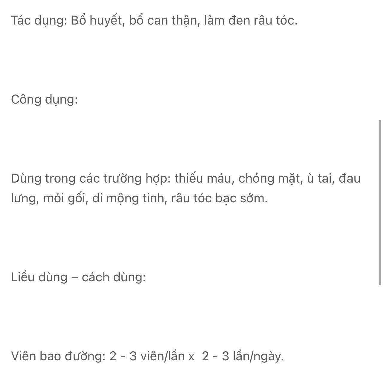 Hà Thủ Ô Traphaco - Hộp 100 Viên