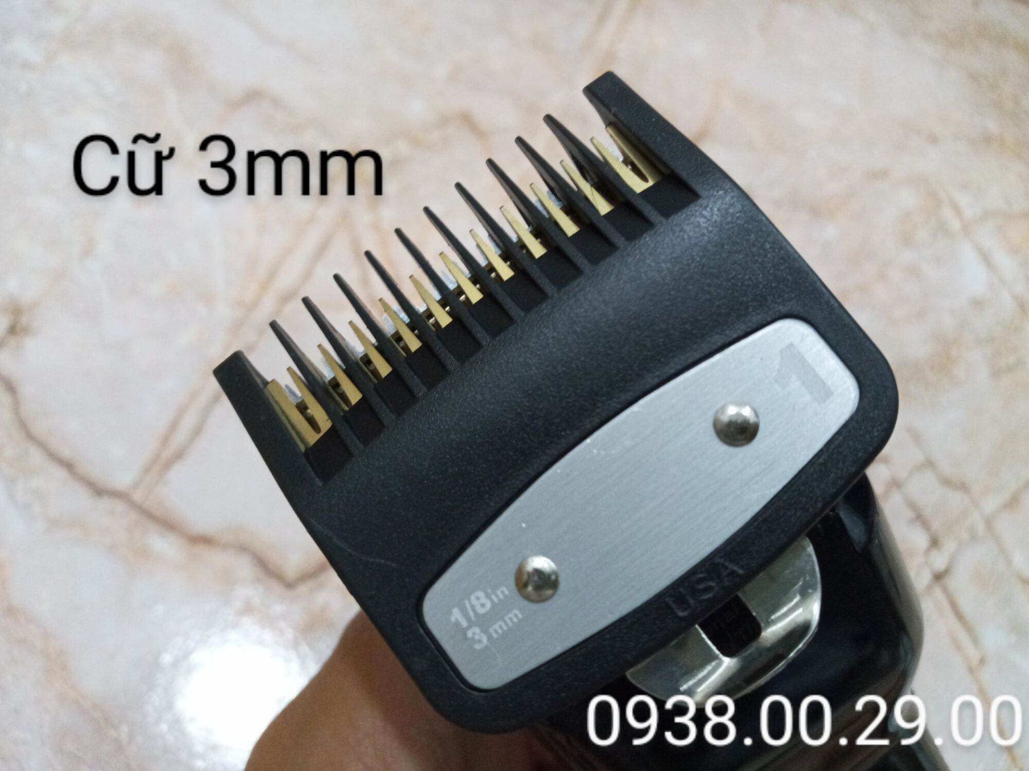 Cữ Thép USA 1.5mm và 3mm Loại Tốt, Bộ 2 Cữ Thép Cho Tông Đơ Wahl, Kemei, Surker. (Ảnh thật). 