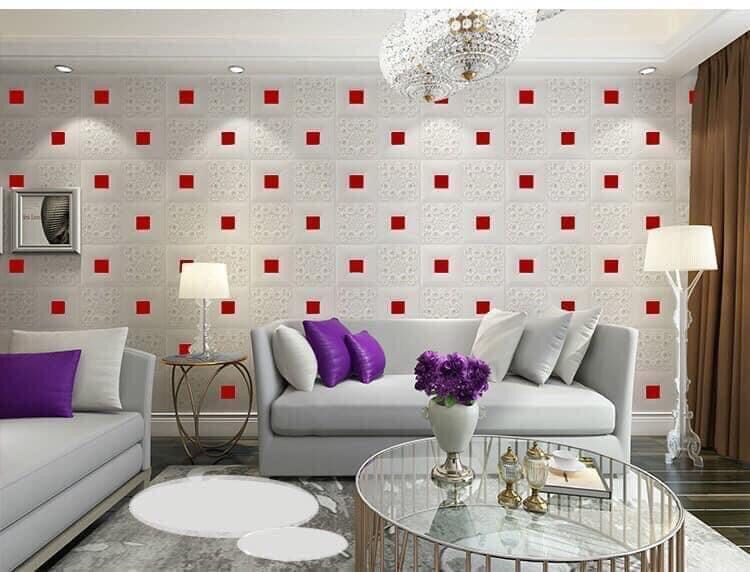 Combo 50 tấm xop dan tuong hoa van 70x70