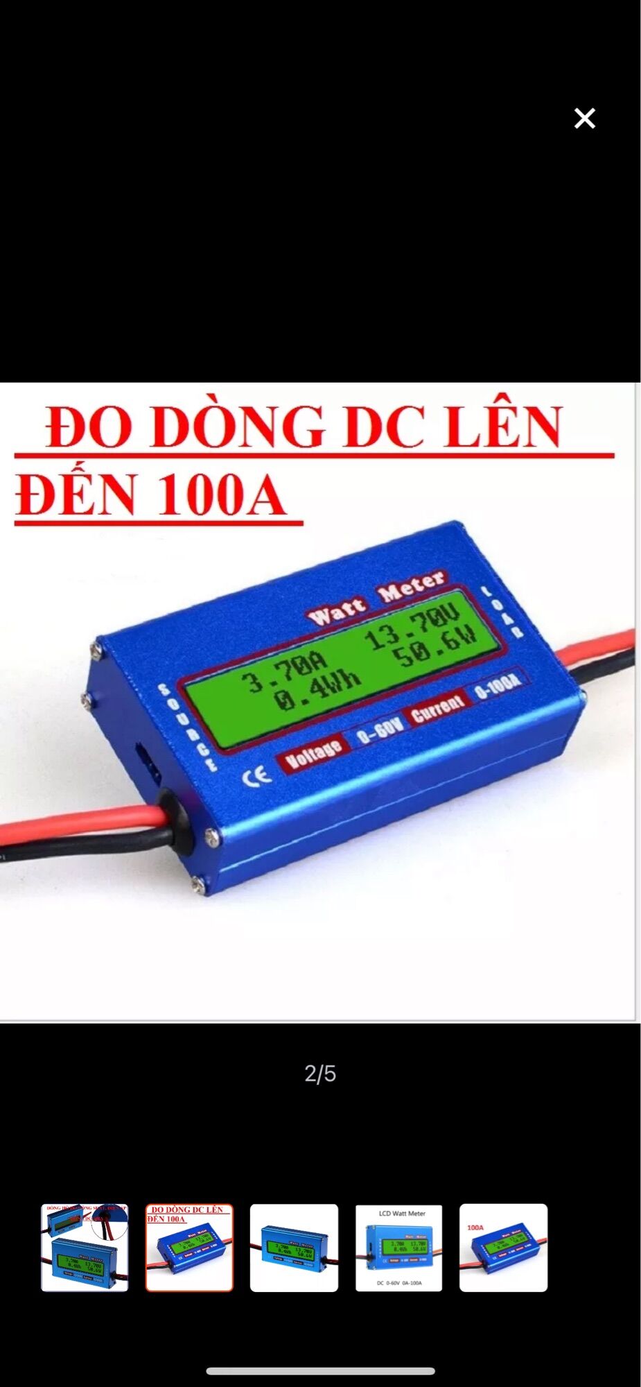 [HCM]Đồng hồ đo công suất DC 0 - 150A