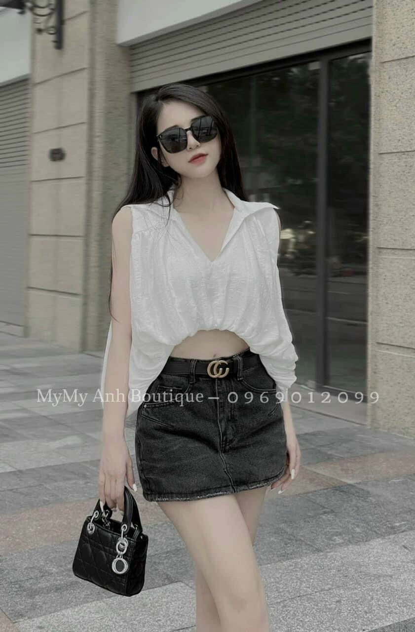 Áo sơ mi sát nách bí thụng UN