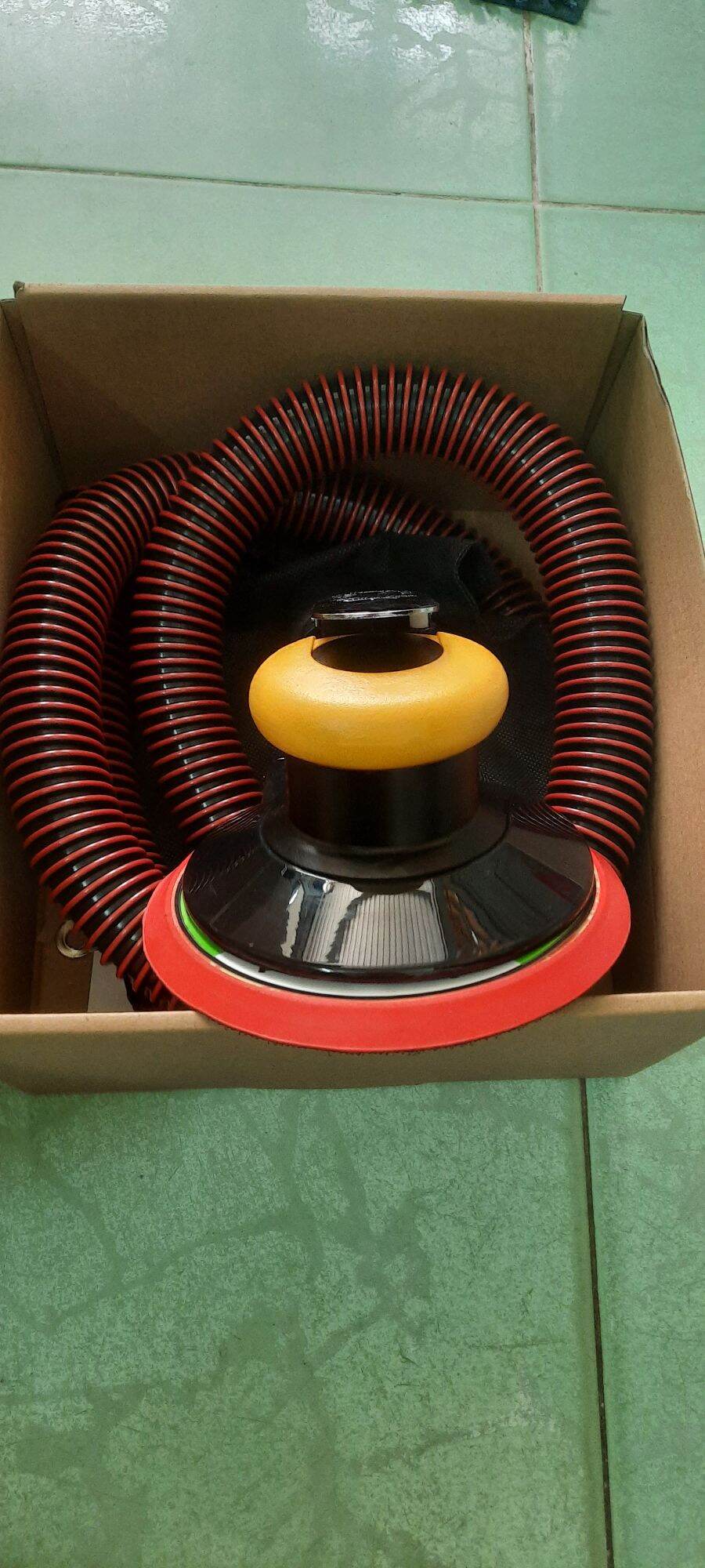 Máy chà nhám tròn 6in- 150mm dùng hơi, hàng đẹp bền chuyên dùng chà nhám ô tô, xe máy...
