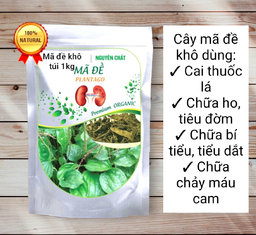 Cây mã đề khô - thảo dược Tây Bắc túi 1kg