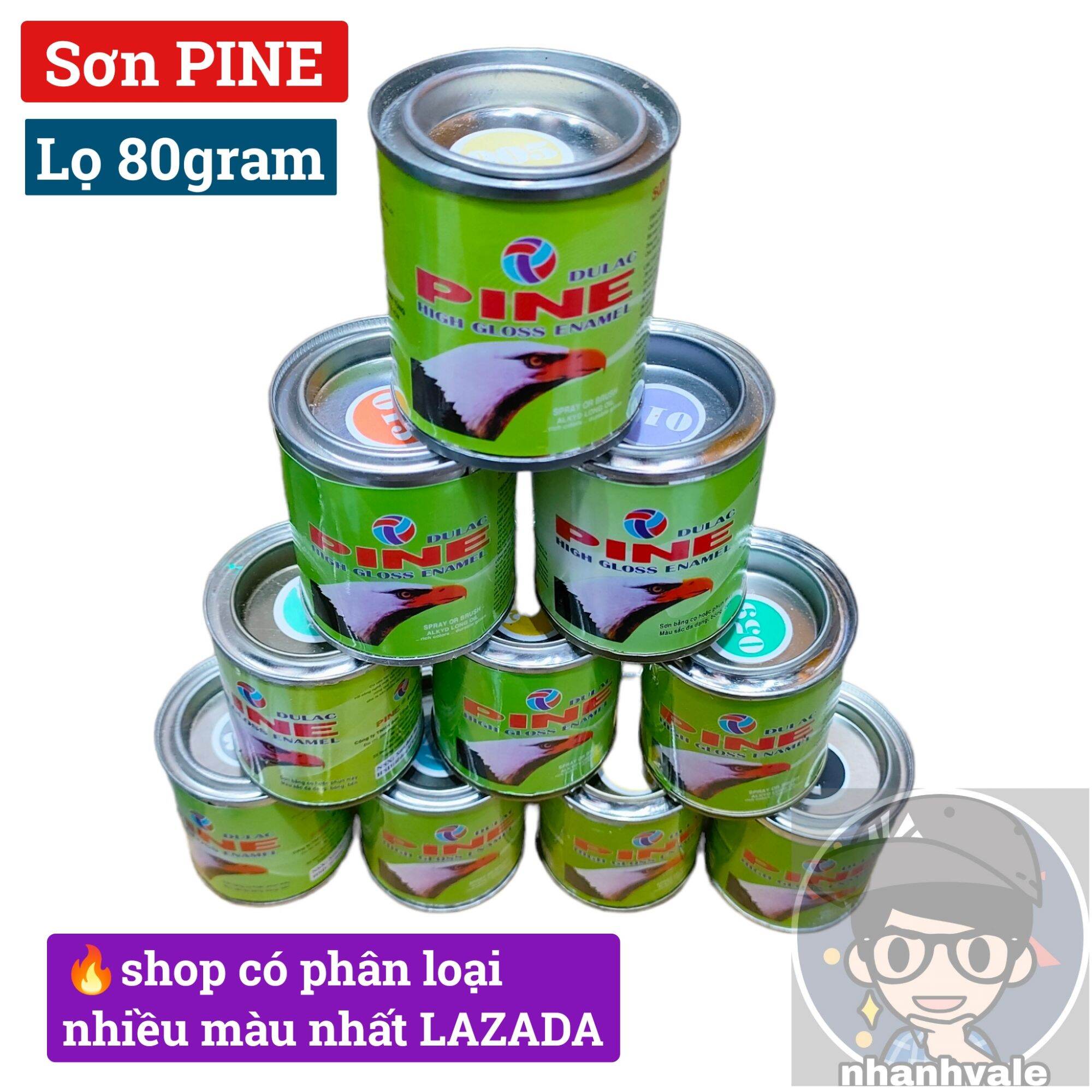 Sơn dầu PINE con ó có đủ màu lọ 80g có 20 màu lựa chọn