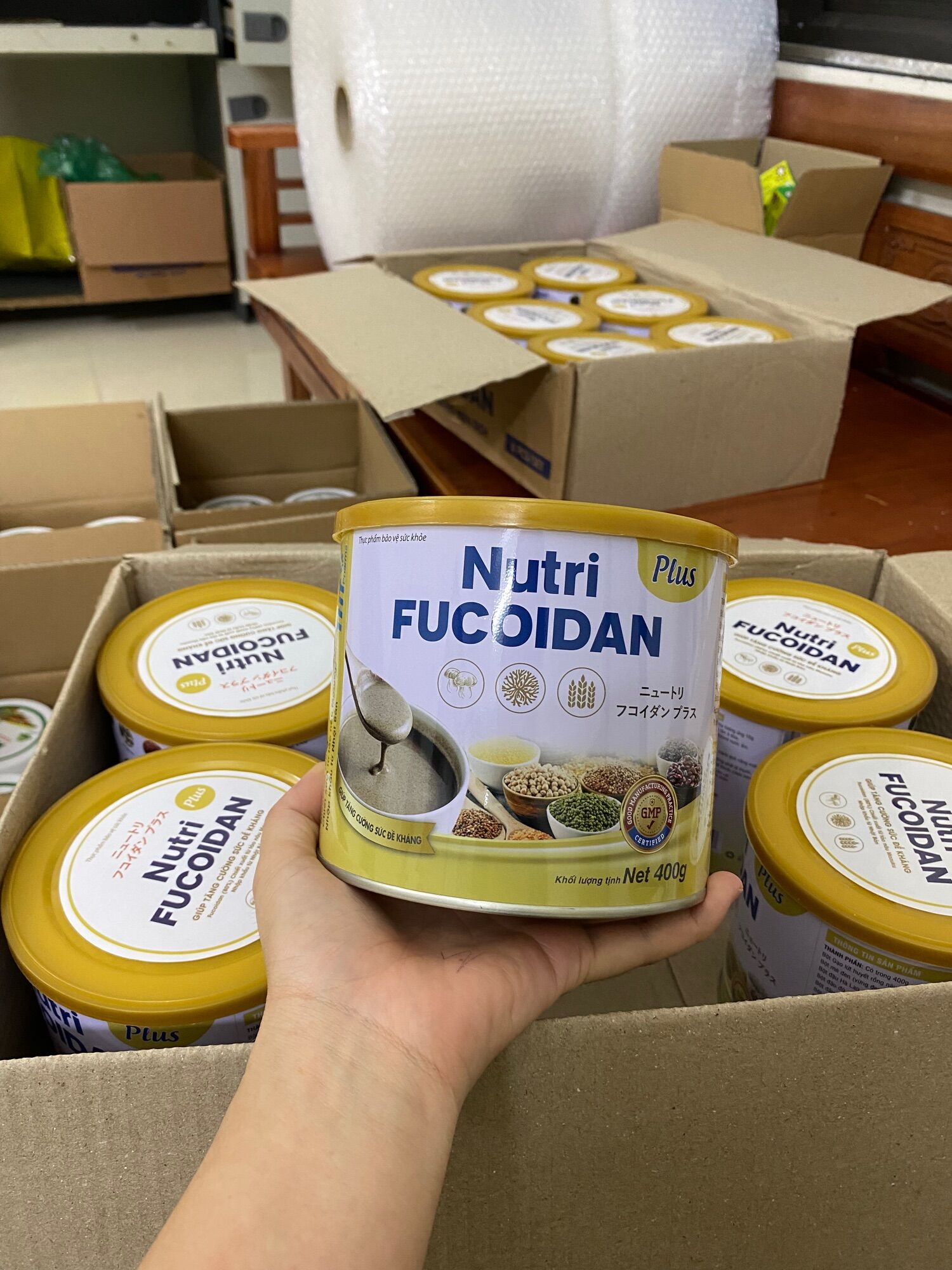 Nutri Fucoidan- Hũ 500gr- Date mới- Thực dưỡng miễn dịch