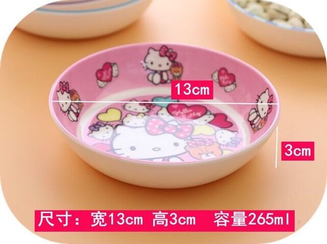 Dĩa mini lòng sâu Hello Kitty - Doremon Doraemon
