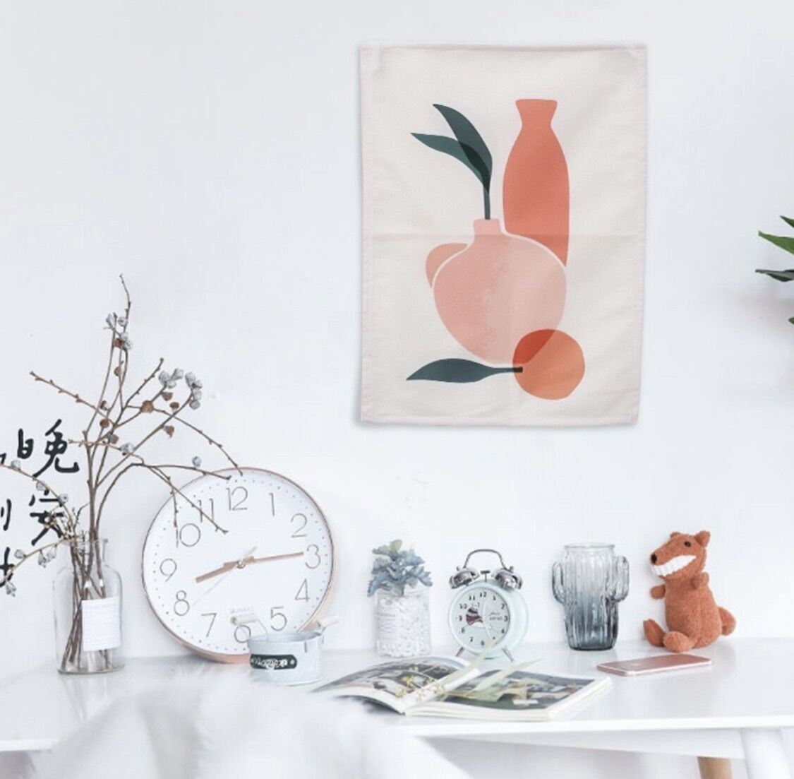 Tranh vải treo tường decor phòng, tranh vải decor