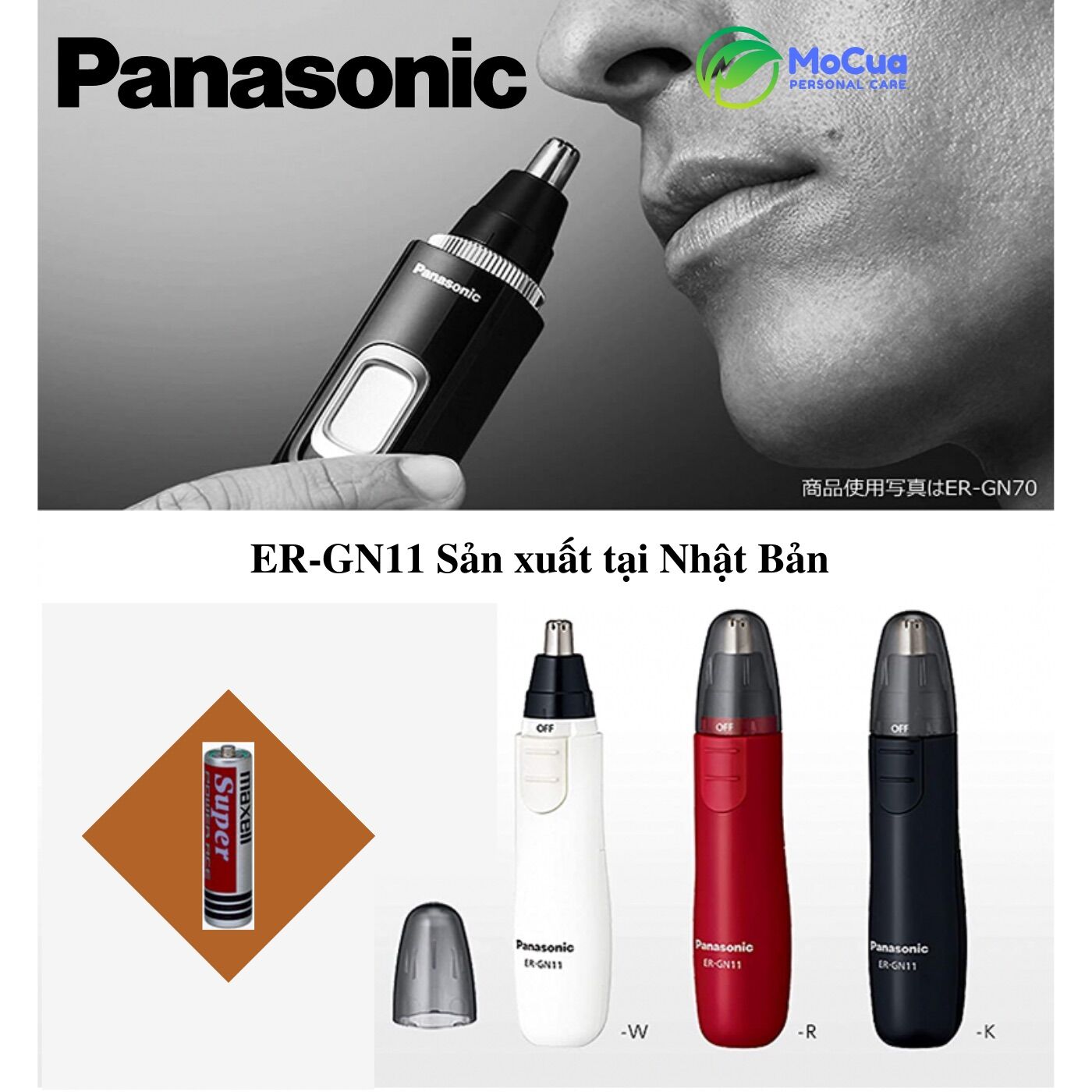 Máy cắt lông mũi Panasonic Nhật Made in Japan