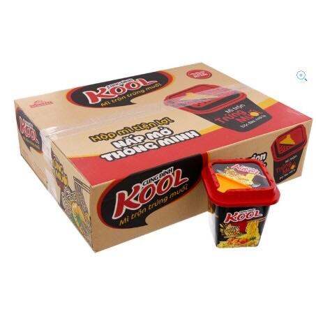 Thùng 12 Hộp Mì Trộn Cung Đình Kool Trứng Muối