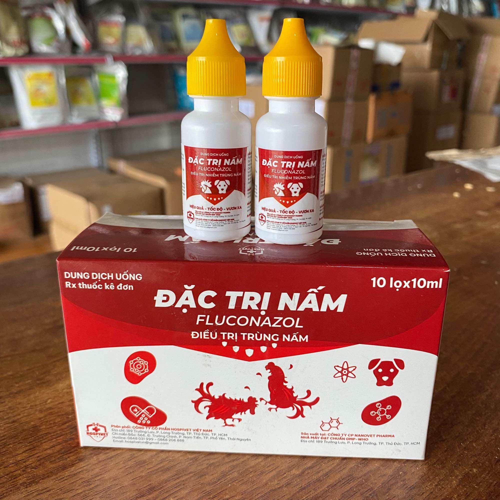 Chuyên Nấm FLuconazol cho Gà Đá Thú Cảnh khắc chế mọi loại nấm