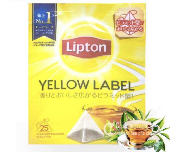 Trà Lipton túi lọc nhãn vàng hộp 25-100 gói