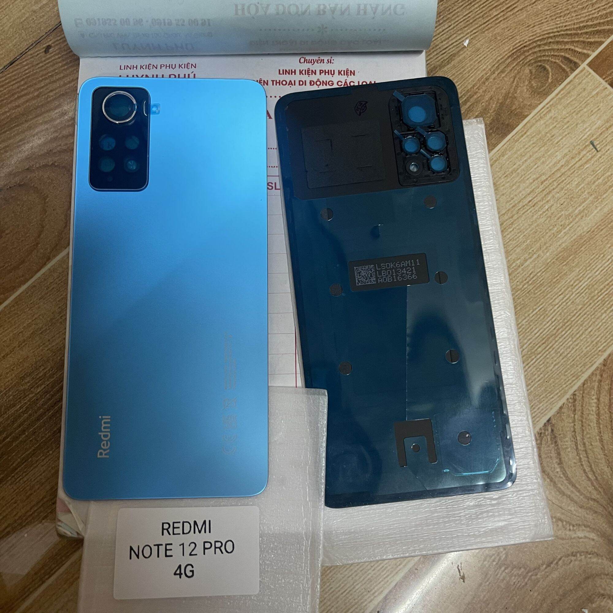 Nắp lưng Redmi note 12 pro 4G (ko kính camera)