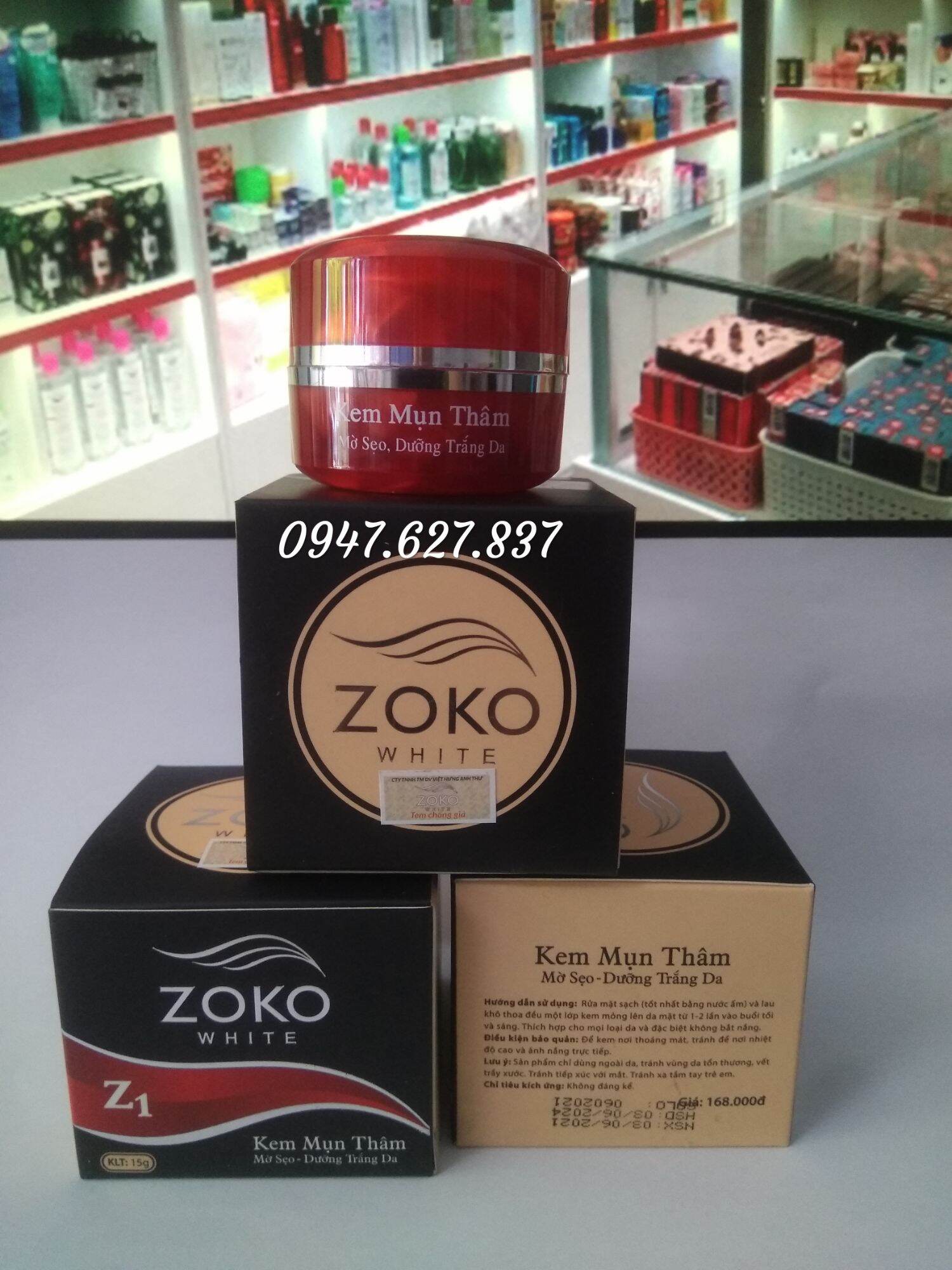 KEM TRẮNG DA MỤN THÂM MỜ SẸO ZOKO 15G