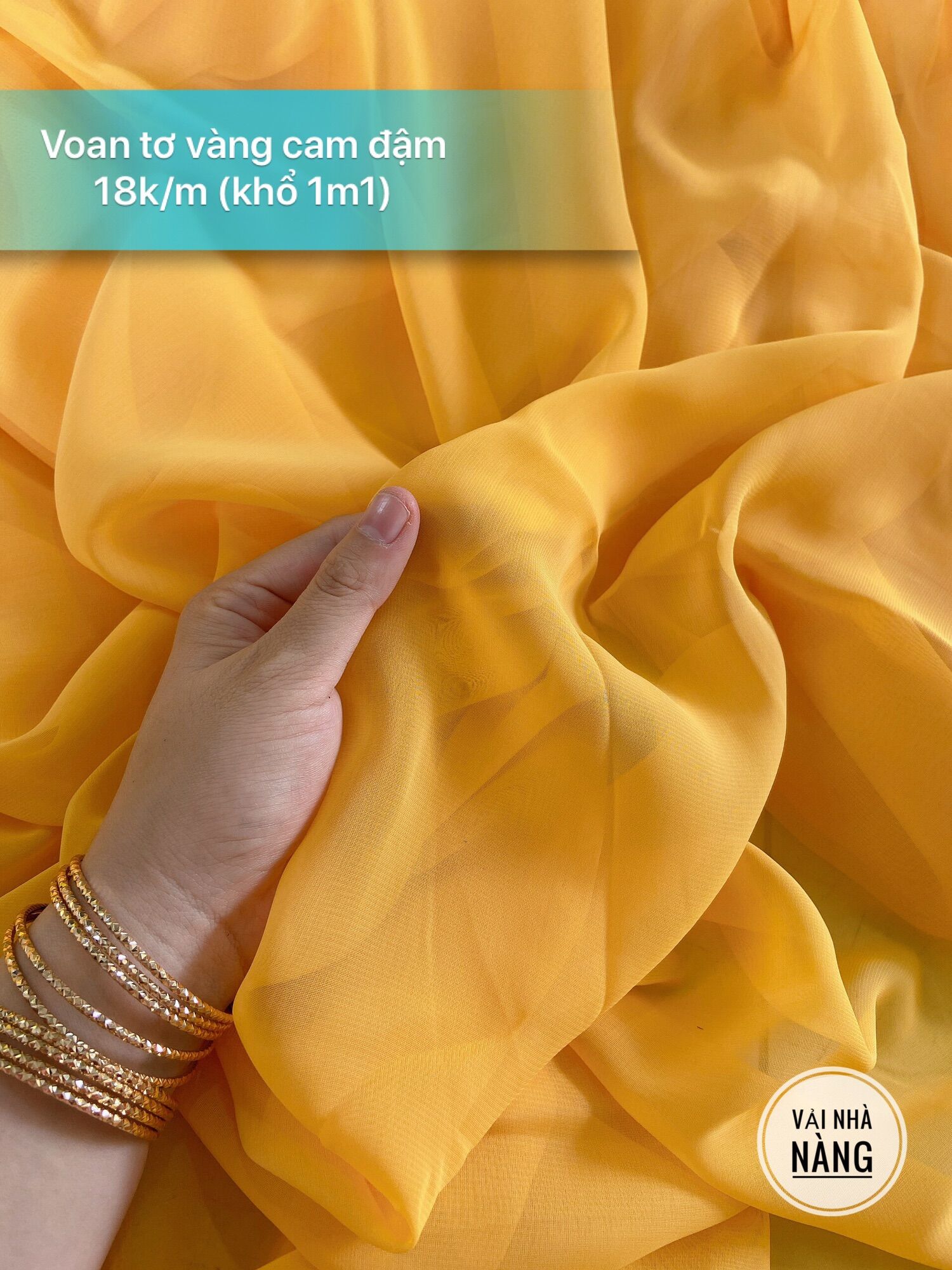 Vải Voan Tơ Mềm Rũ - Khổ 1m1