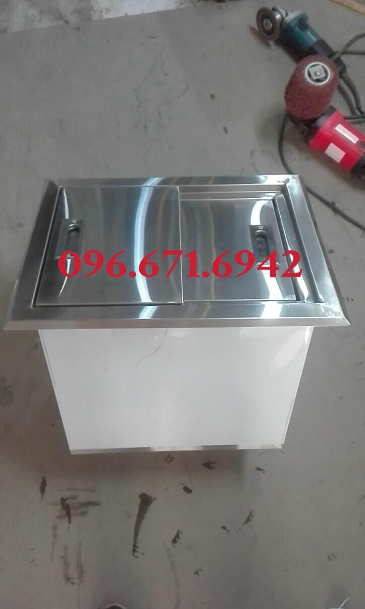 (Siêu rẻ) Thùng đá Inox âm bàn