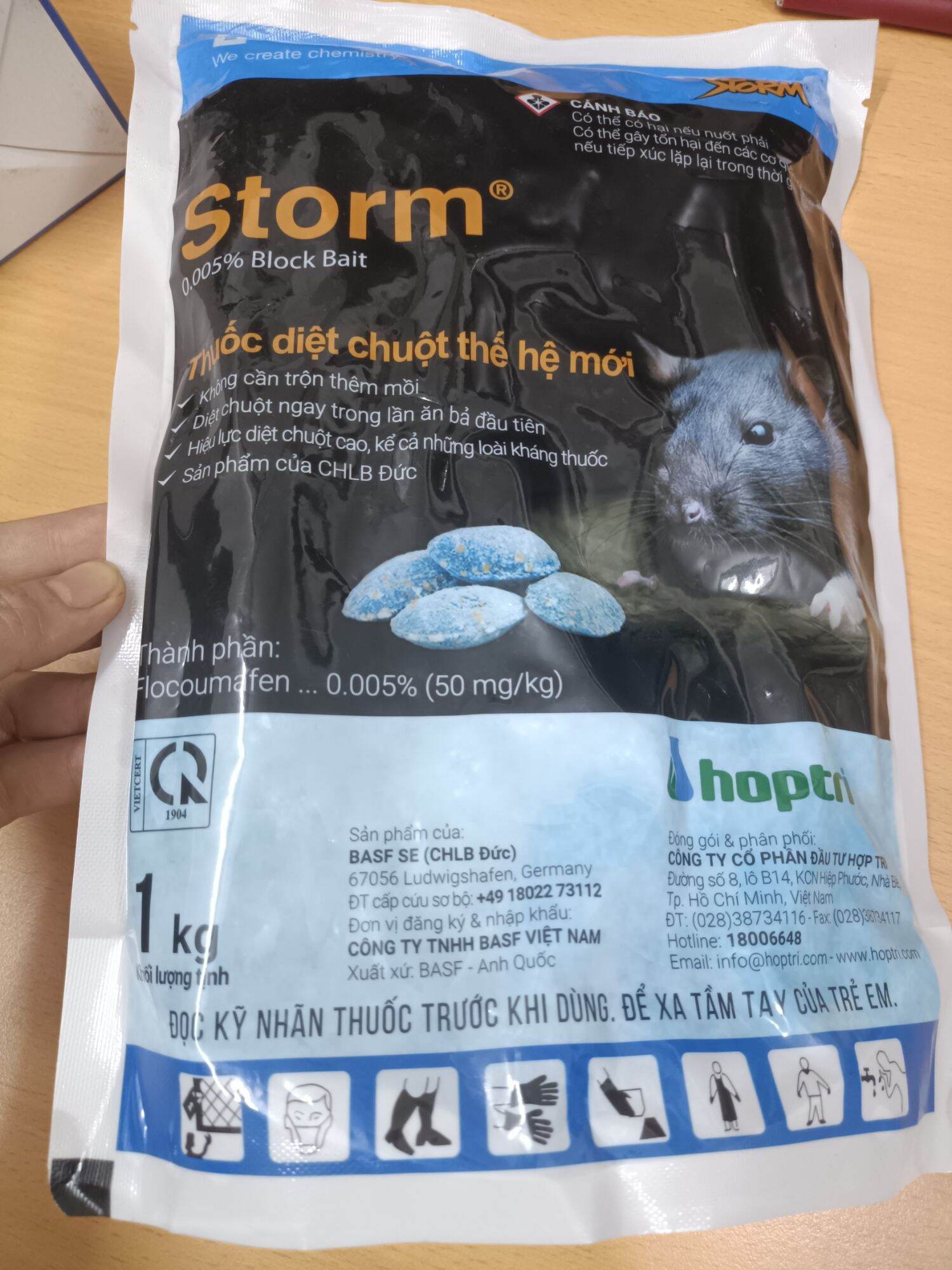 THUỐC DIỆT CHUỘT STORM 1kg ( BASF ĐỨC ) - Siêu Tiết Kiệm