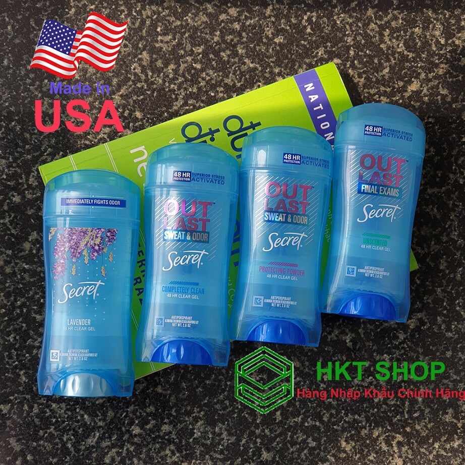 Lăn khử mùi nữ Secret Clear Gel 73g