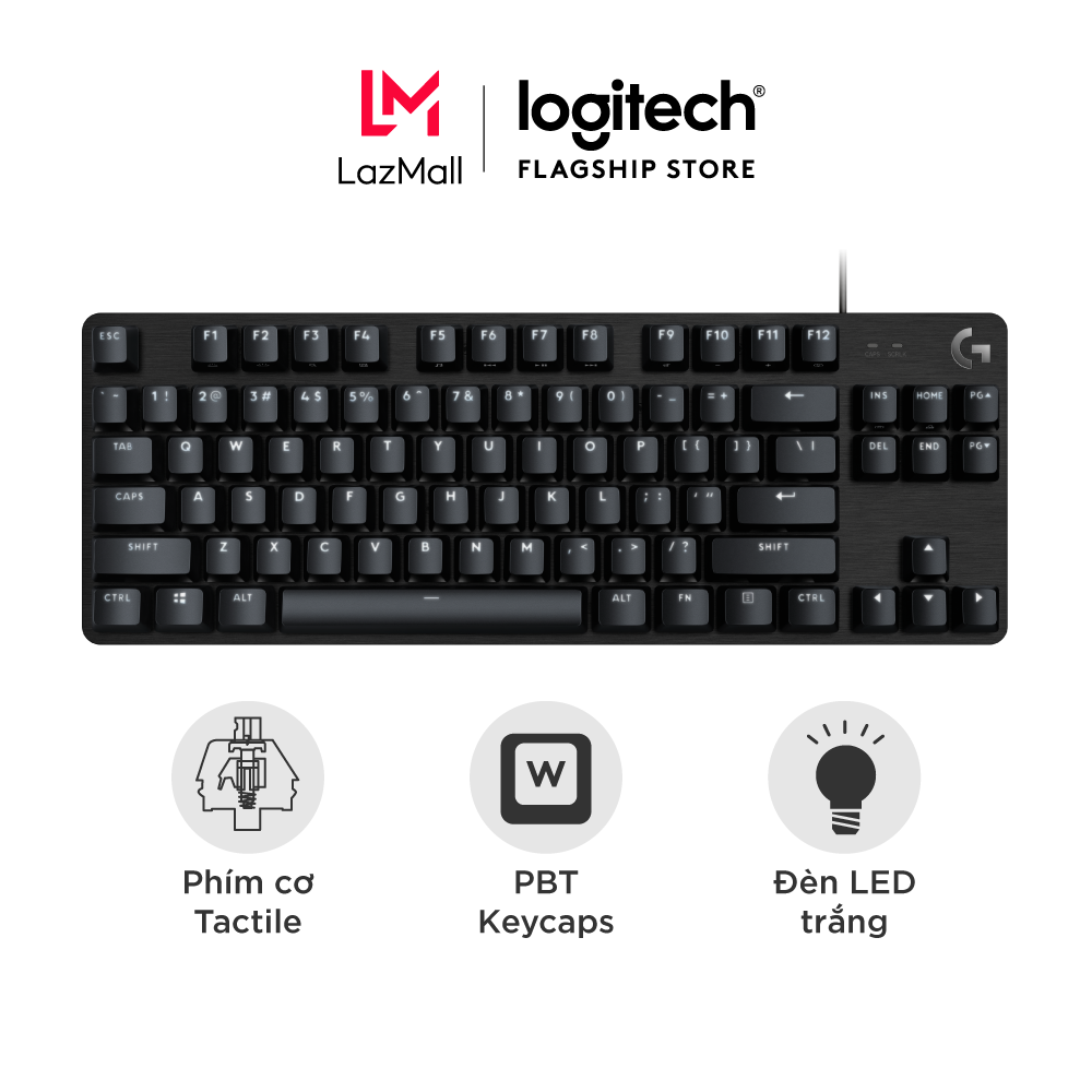 Bàn phím cơ game Logitech G413 TKL SE / G413 SE Full size – Keycap PBT Switch Tactile Anti-Ghosting