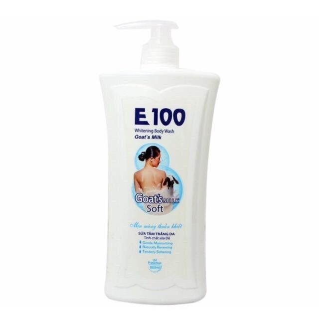 SỮA TẮM E100 SILKY - LÀN DA TRẮNG MỊN MÀNG