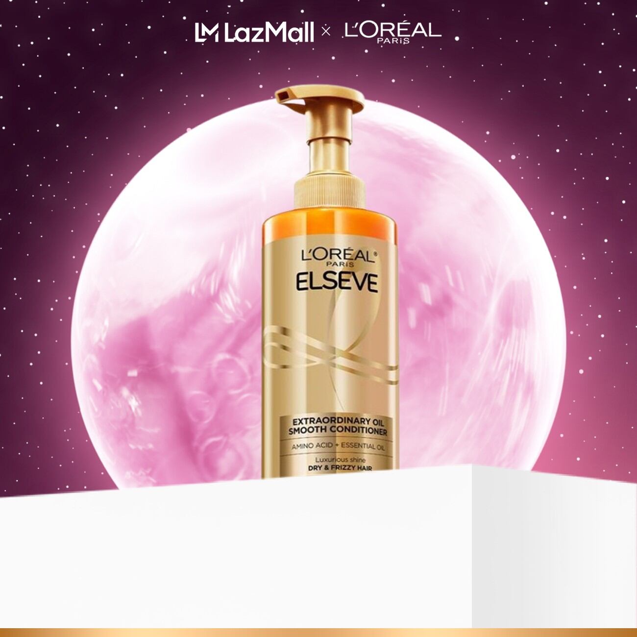 Dầu xả dưỡng tóc suôn mượt tóc cao cấp L'Oreal Paris Extraordinary Oil Sleek 440ml