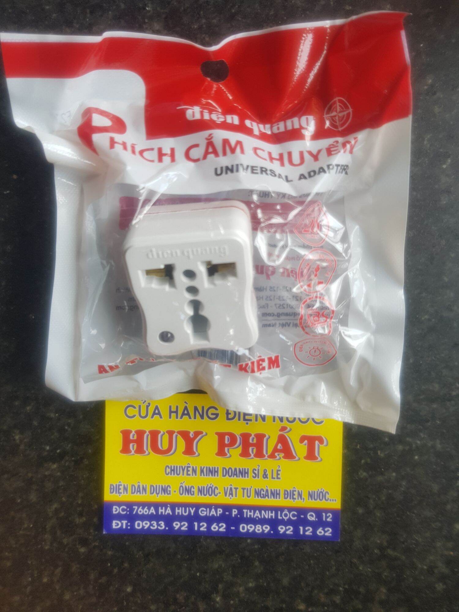 Phích cắm Điện chuyển đổi 3 chấu thành 2 chấu Điện Quang