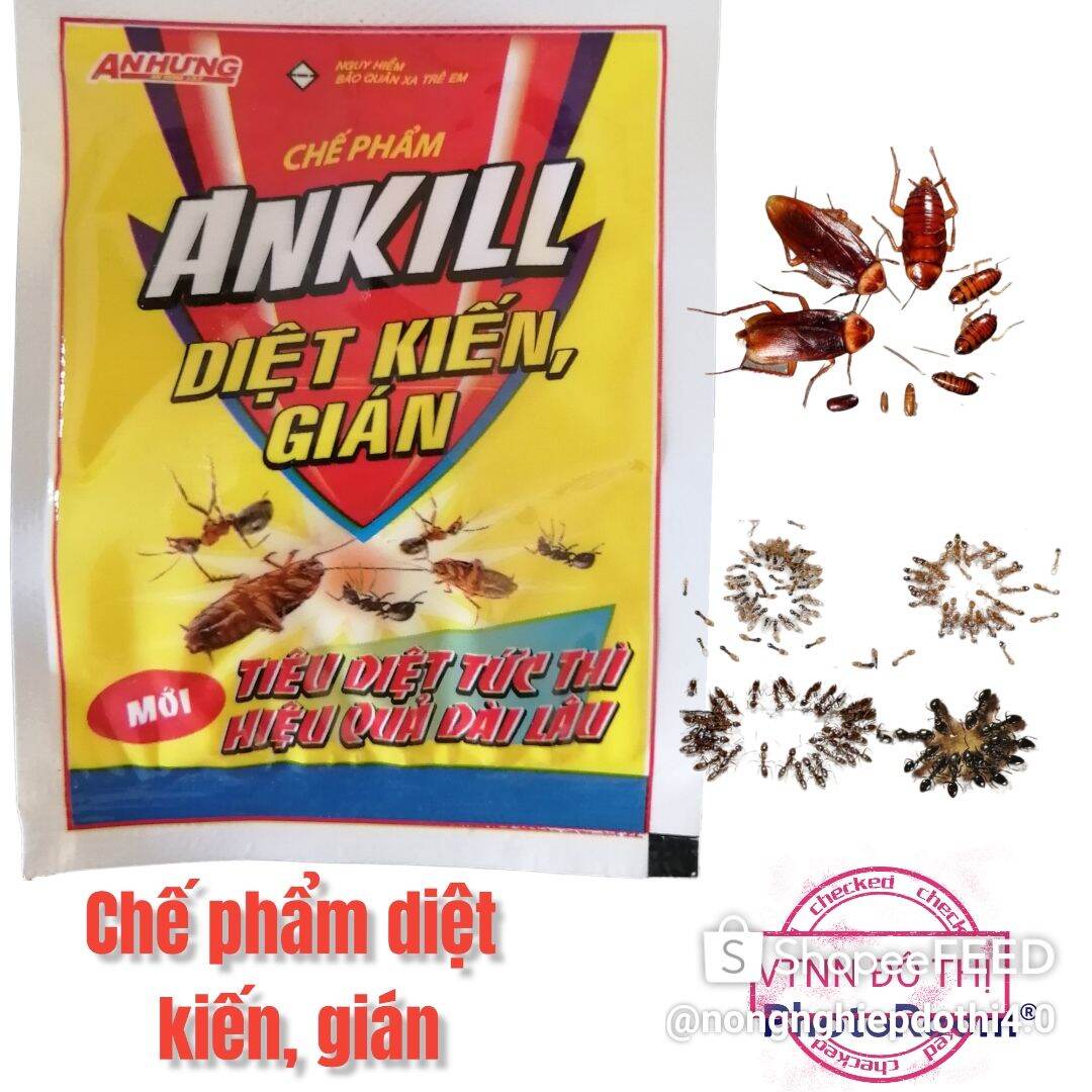 Combo 50 gói thuốc kiến ankill và 50 gói thuốc chuột thóc broma